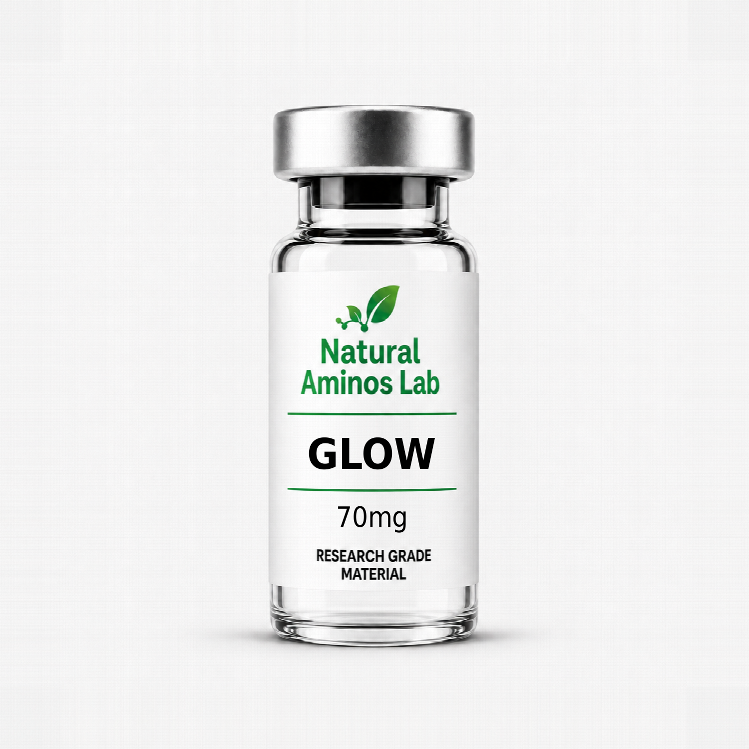 GLOW 70mg Natural Aminos Lab research material